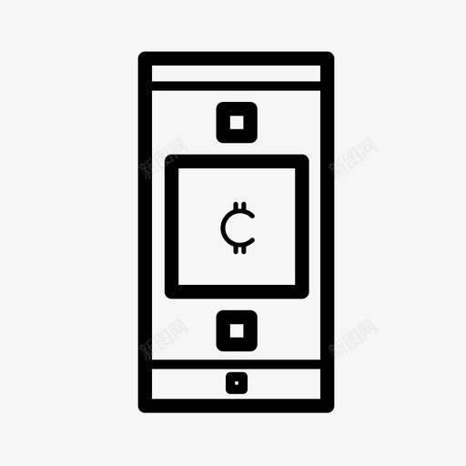 电话加密比特币现金图标svg_新图网 https://ixintu.com 加密 图标 比特 现金 电话 货币 购物