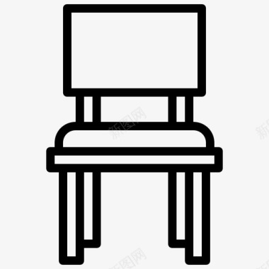 椅子家具内部图标图标