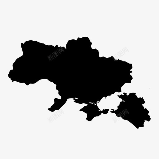乌克兰地图克里米亚欧洲图标svg_新图网 https://ixintu.com 乌克兰地图 克里米亚 国家 欧洲