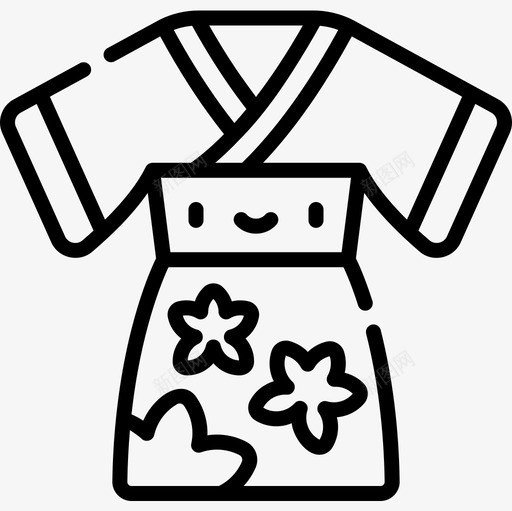和服86号衣服直系图标svg_新图网 https://ixintu.com 86号 和服 直系 衣服