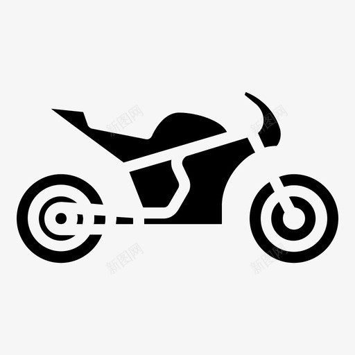 摩托车比赛运动图标svg_新图网 https://ixintu.com 交通 摩托车 比赛 车辆 运动