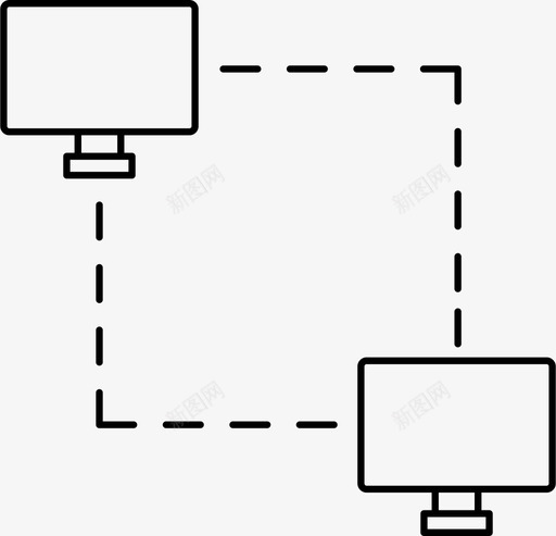 网络通信计算机图标svg_新图网 https://ixintu.com 互联网 网络 计算机 通信