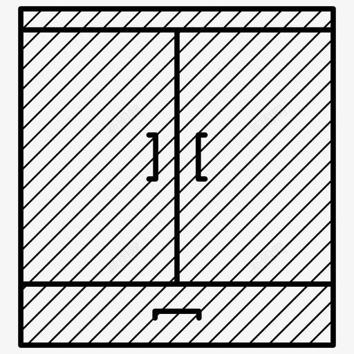 衣柜抽屉家具图标svg_新图网 https://ixintu.com 家具 抽屉 衣柜