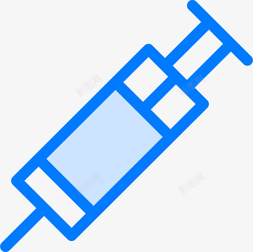 注射器牙医22蓝色图标svg_新图网 https://ixintu.com 注射器 牙医22 蓝色