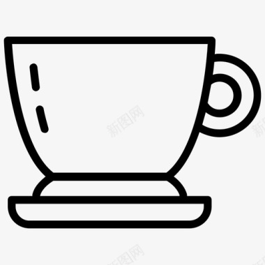 茶杯热饮料热茶图标图标