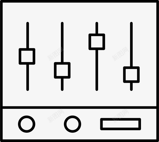 混音器音乐设置图标svg_新图网 https://ixintu.com 混音 设置 音乐