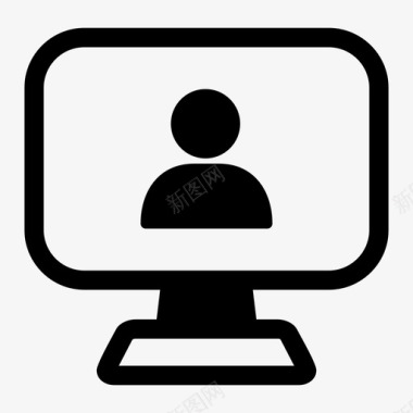电视技术电视机图标图标