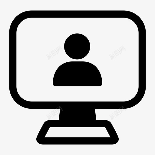 电视技术电视机图标svg_新图网 https://ixintu.com 技术 电视 电视机