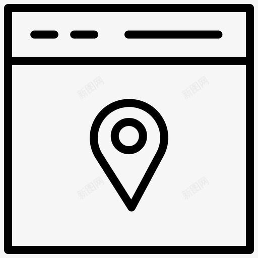 位置标记gps定位销图标svg_新图网 https://ixintu.com 1行 gps 位置 地图 定位 标记 浏览器