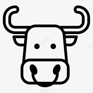 公牛动物44直系图标图标