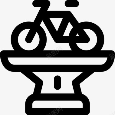 自行车赛锦标赛比赛图标图标