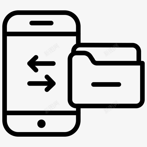 数据传输备份交换图标svg_新图网 https://ixintu.com 交换 备份 数据 数据传输 文件夹 电子商务 移动 购物 销售