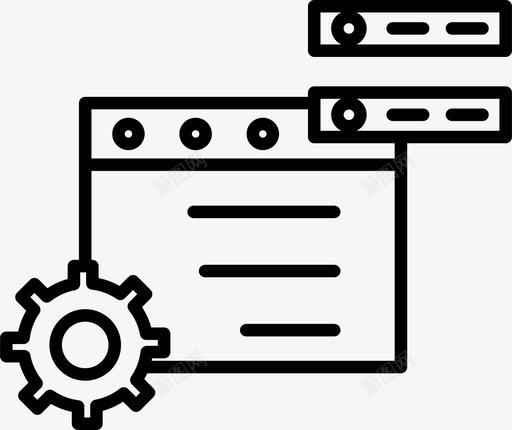 网站齿轮互联网图标svg_新图网 https://ixintu.com 互联网 网站 设置 齿轮