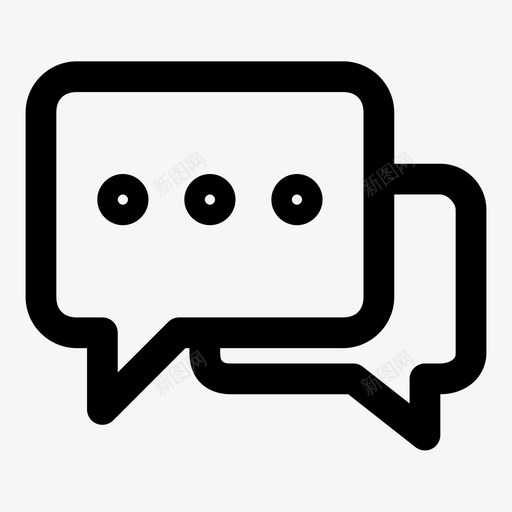 语音bublespeechbublechat图标svg_新图网 https://ixintu.com buble chat communication speech talking 图标 界面 粗体 语音