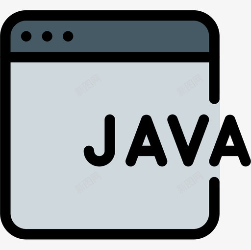 Java编程32线性彩色图标svg_新图网 https://ixintu.com Java 线性彩色 编程32