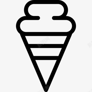lineal冰淇淋新西兰图标图标