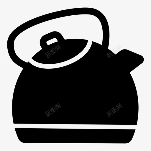 水壶锅炉设备图标svg_新图网 https://ixintu.com 厨房 水壶 热水 设备 锅炉