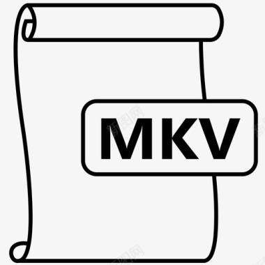 mkv文件格式matroska图标图标