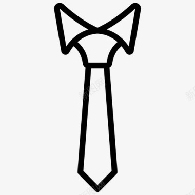 领带正式领带新郎领带图标图标