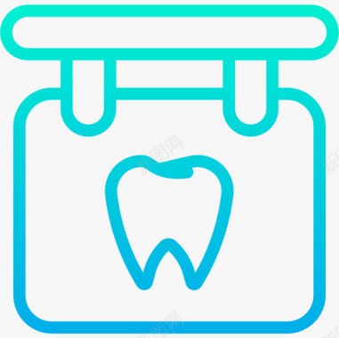 信号牙科15梯度图标图标