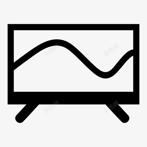 电视技术电视机图标svg_新图网 https://ixintu.com 手表 技术 电视 电视机