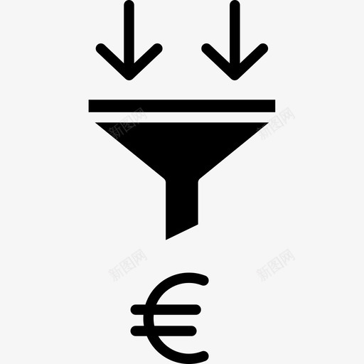 漏斗营销116实心图标svg_新图网 https://ixintu.com 实心 漏斗 营销