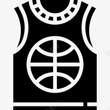 篮球运动衫97号衣服字形图标图标