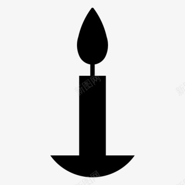 蜡烛生日烛台图标图标