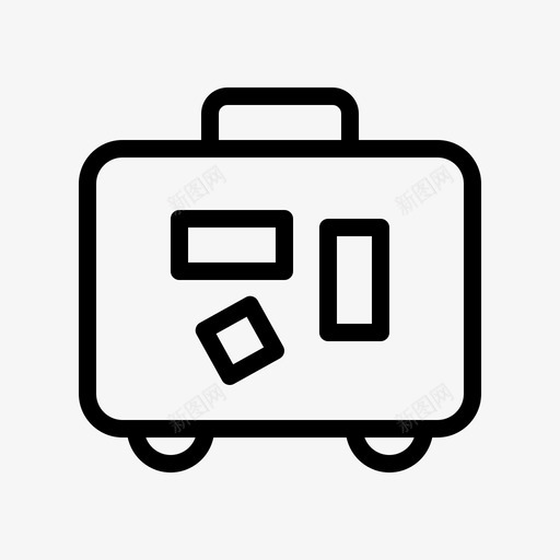 行李旅行度假图标svg_新图网 https://ixintu.com 图标 度假 旅行 行李