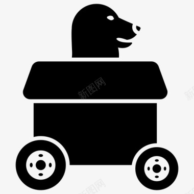 宠物运输宠物运送者宠物饲养员图标图标