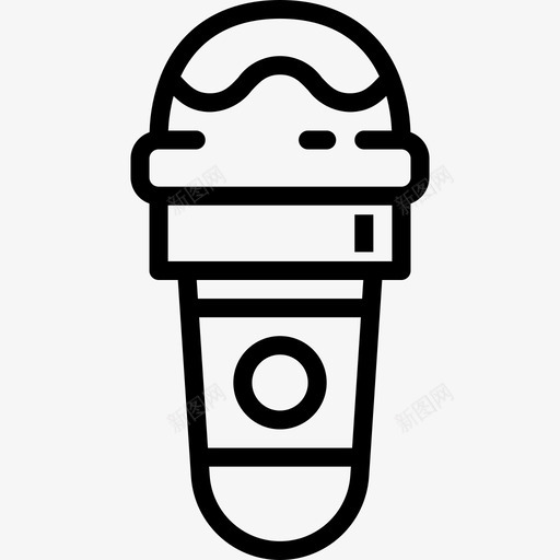 冰淇淋冰淇淋20直线型图标svg_新图网 https://ixintu.com 冰淇淋 直线 线型