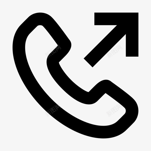呼叫输出电话用户界面图标svg_新图网 https://ixintu.com 呼叫 用户界面 电话 设置 输出