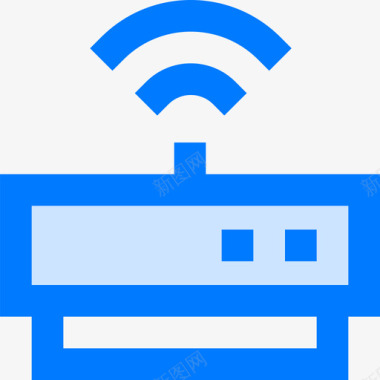 Wifi电脑和硬件8蓝色图标图标