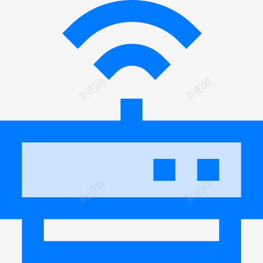 Wifi电脑和硬件8蓝色图标svg_新图网 https://ixintu.com Wifi 电脑和硬件8 蓝色