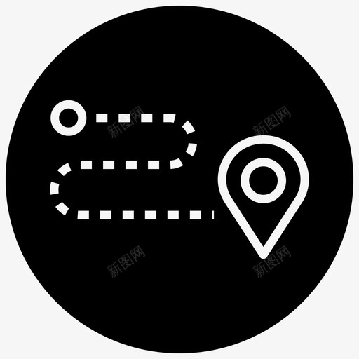 路线方向位置图标svg_新图网 https://ixintu.com pin 位置 填充 指针 方向 电子商务 购物 路线 黑色