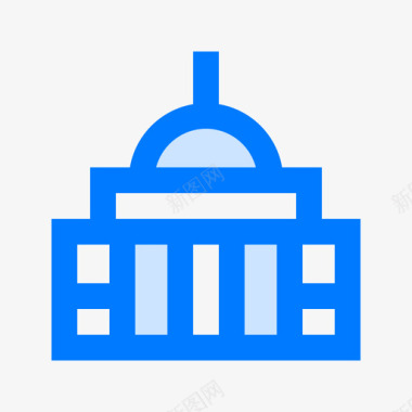 华盛顿特区美国4蓝色图标图标