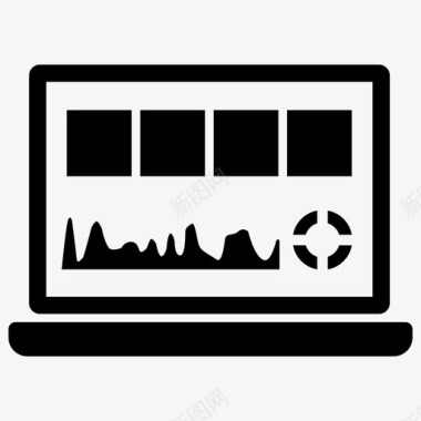 仪表板控制面板笔记本电脑图标图标