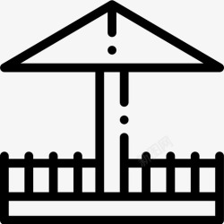 展馆图标展馆城市公园8直线图标高清图片