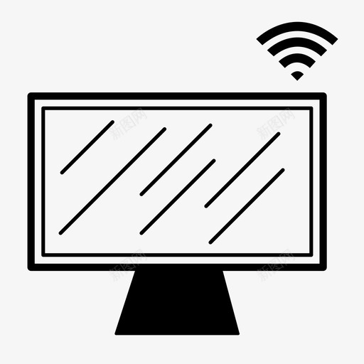 显示器互联网笔记本电脑图标svg_新图网 https://ixintu.com internet wifi wifi和联网 wlan 互联网 显示器 笔记本电脑