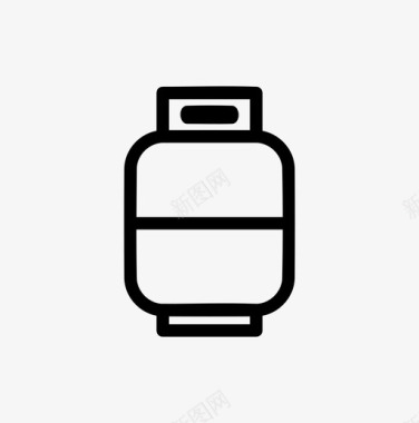 丙烷罐易燃气体图标图标