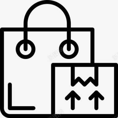 购物购物140线性图标图标