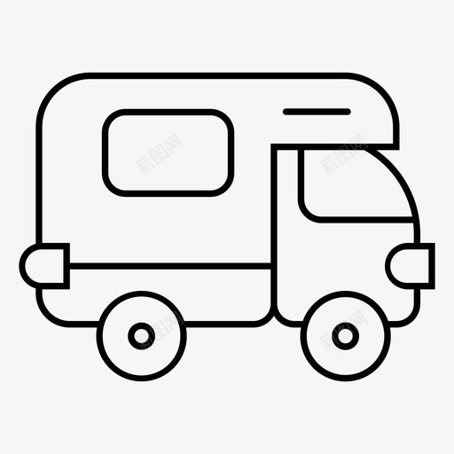 露营车冲浪板旅行图标svg_新图网 https://ixintu.com 冲浪板 家用 旅行 设备 露营