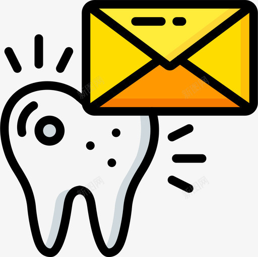 牙齿牙科学8线颜色图标svg_新图网 https://ixintu.com 牙科 牙齿 科学 颜色