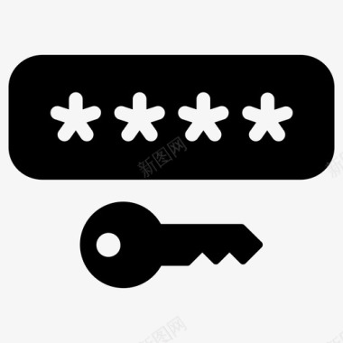 访问密钥锁图标图标