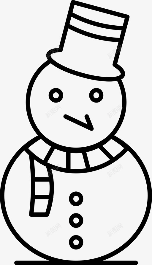 雪人圣诞节活动图标svg_新图网 https://ixintu.com 圣诞节 活动 雪人