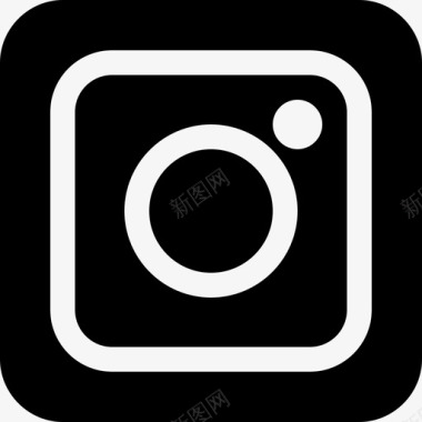 Instagram社交媒体徽标7填充图标图标