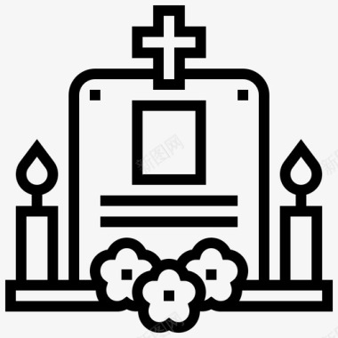 坟墓基督复活图标图标
