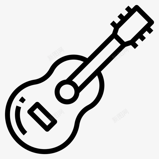 吉他乐器音乐图标svg_新图网 https://ixintu.com 乐器 吉他 演奏 爱好概述 音乐