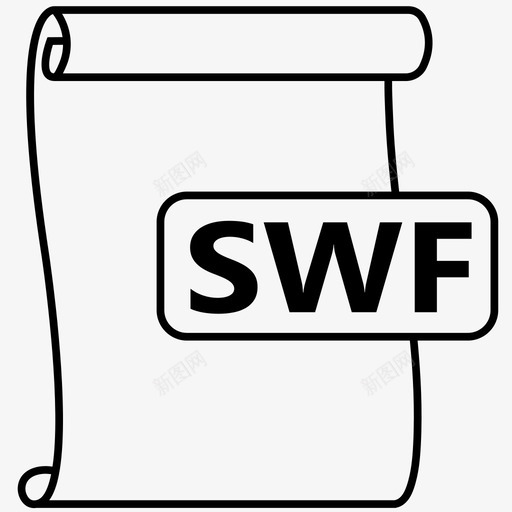 swf文件格式flash文件图标svg_新图网 https://ixintu.com flash shockwave swf 文件 格式