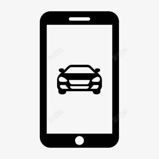 智能手机汽车屏幕图标svg_新图网 https://ixintu.com 屏幕 手机 技术 智能 汽车